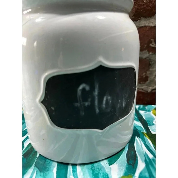 Ceramic Chalkboard White container - Picture 2 of 7